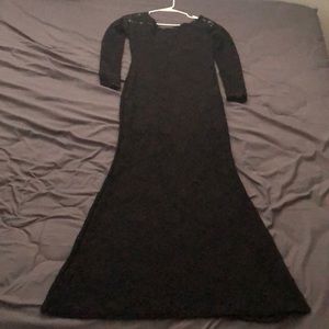 Black lace dress